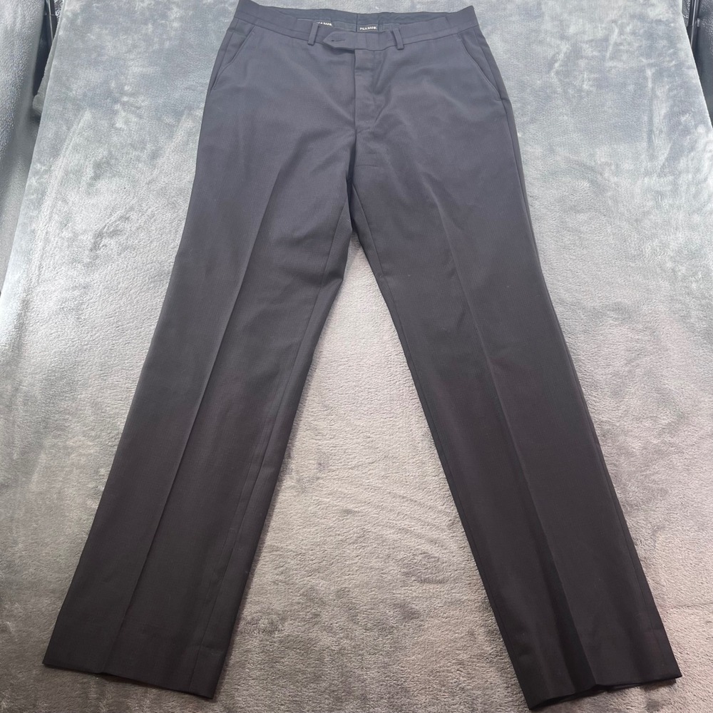 Jos. A. Bank Signature Collection Wool Suit 41L 35W Charcoal Grey Micro Check - Picture 7 of 16
